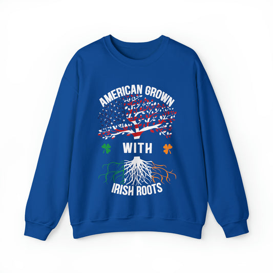 American born with Irish roots Crewneck Sweatshirt