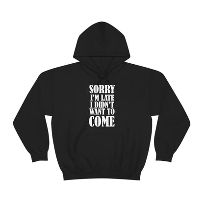 Sorry I'm late Hoodie