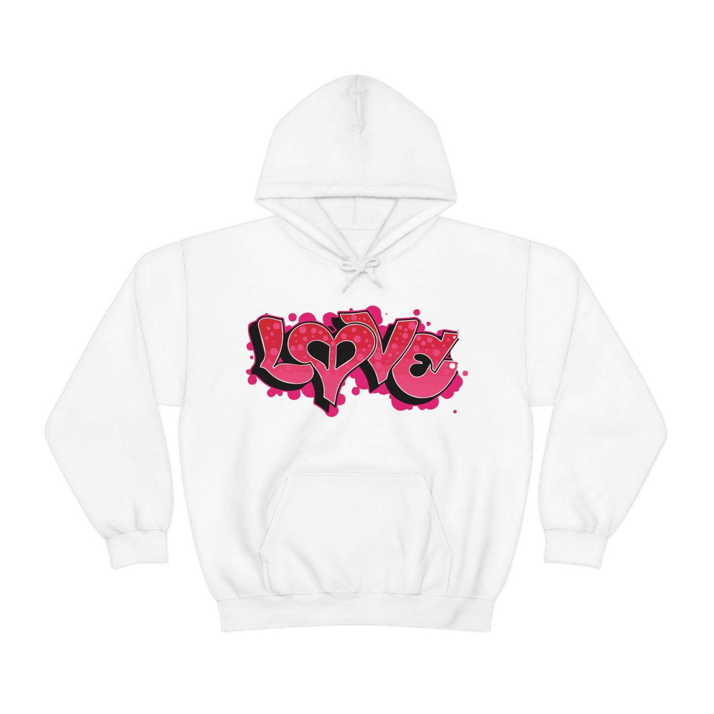 Peace and Love graffiti Hoodie