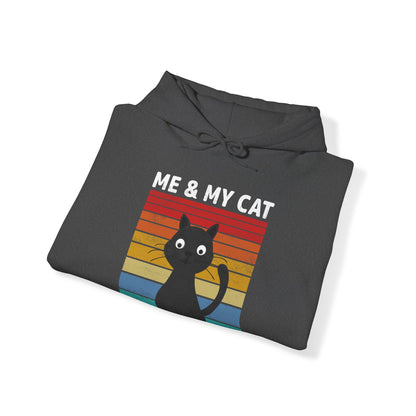 Me and my cat talk about you vintage Hoodie