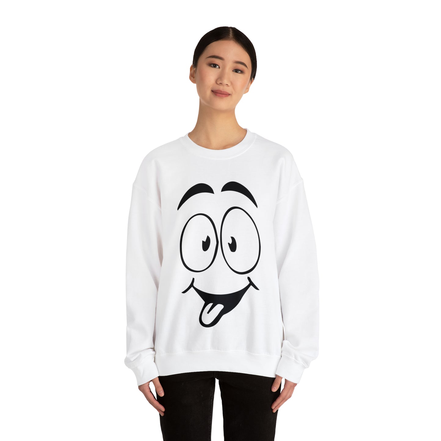 Tongue out face Crewneck Sweatshirt