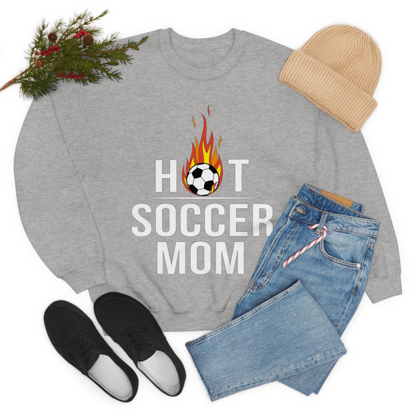 Hot soccer mom Crewneck Sweatshirt