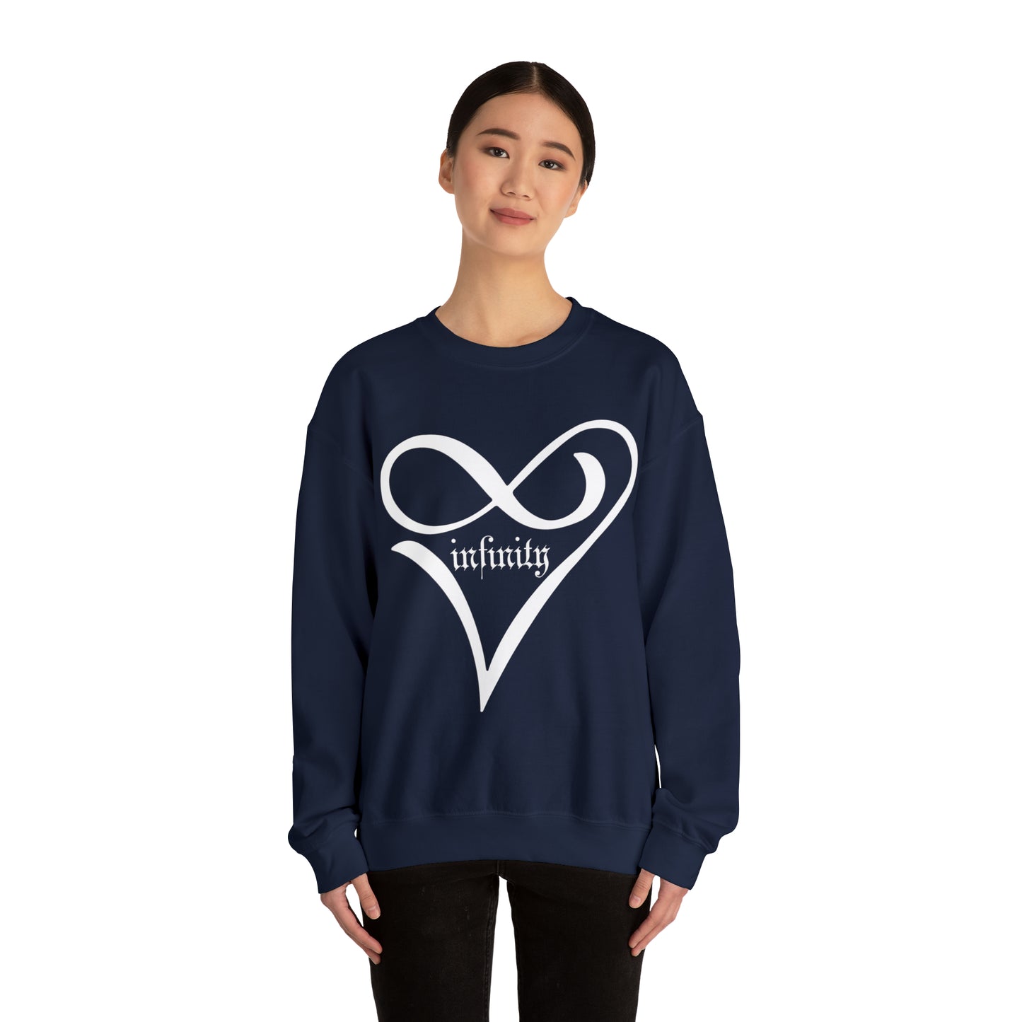 Infinity Love Heart symbol Crewneck Sweatshirt