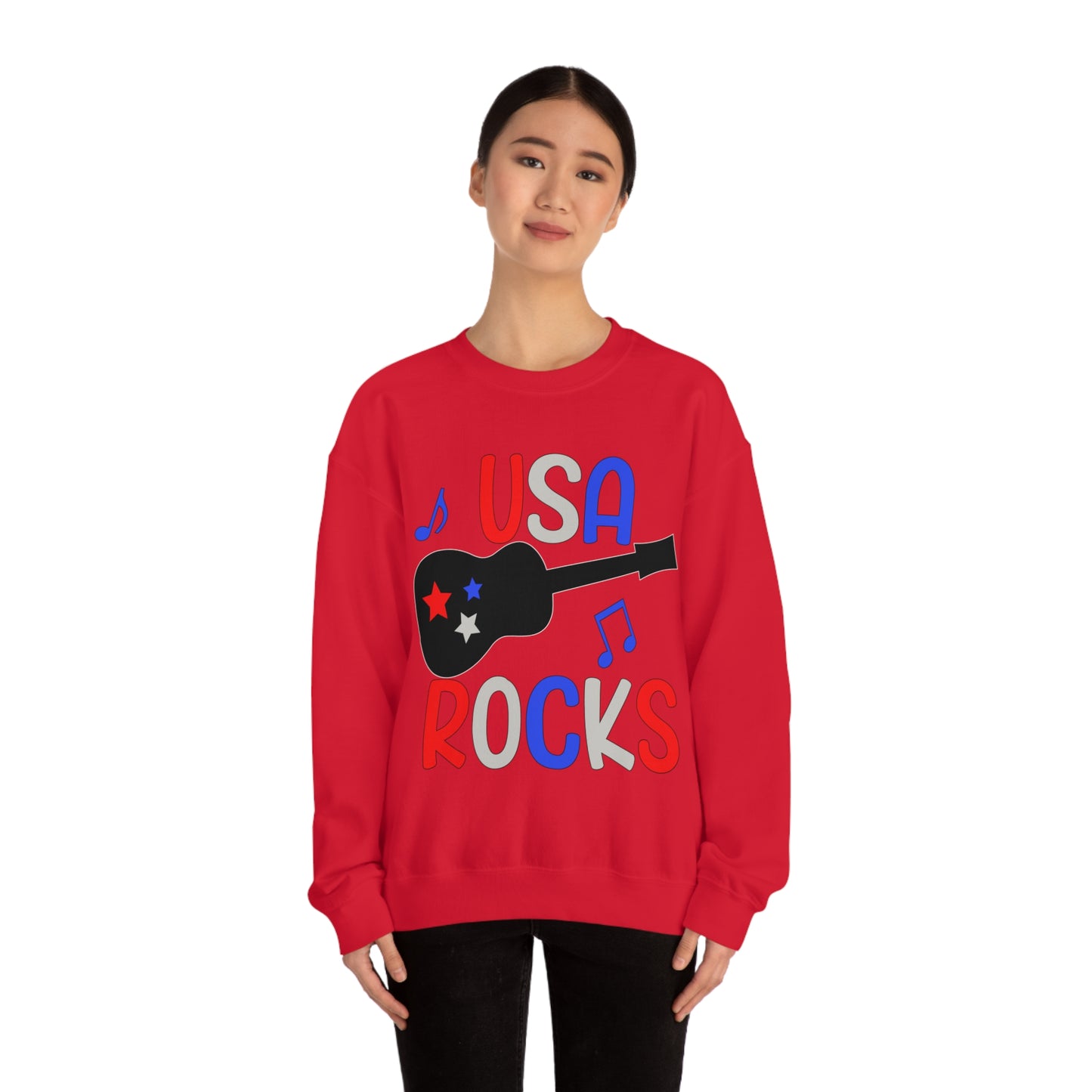 USA-Rocks Crewneck Sweatshirt