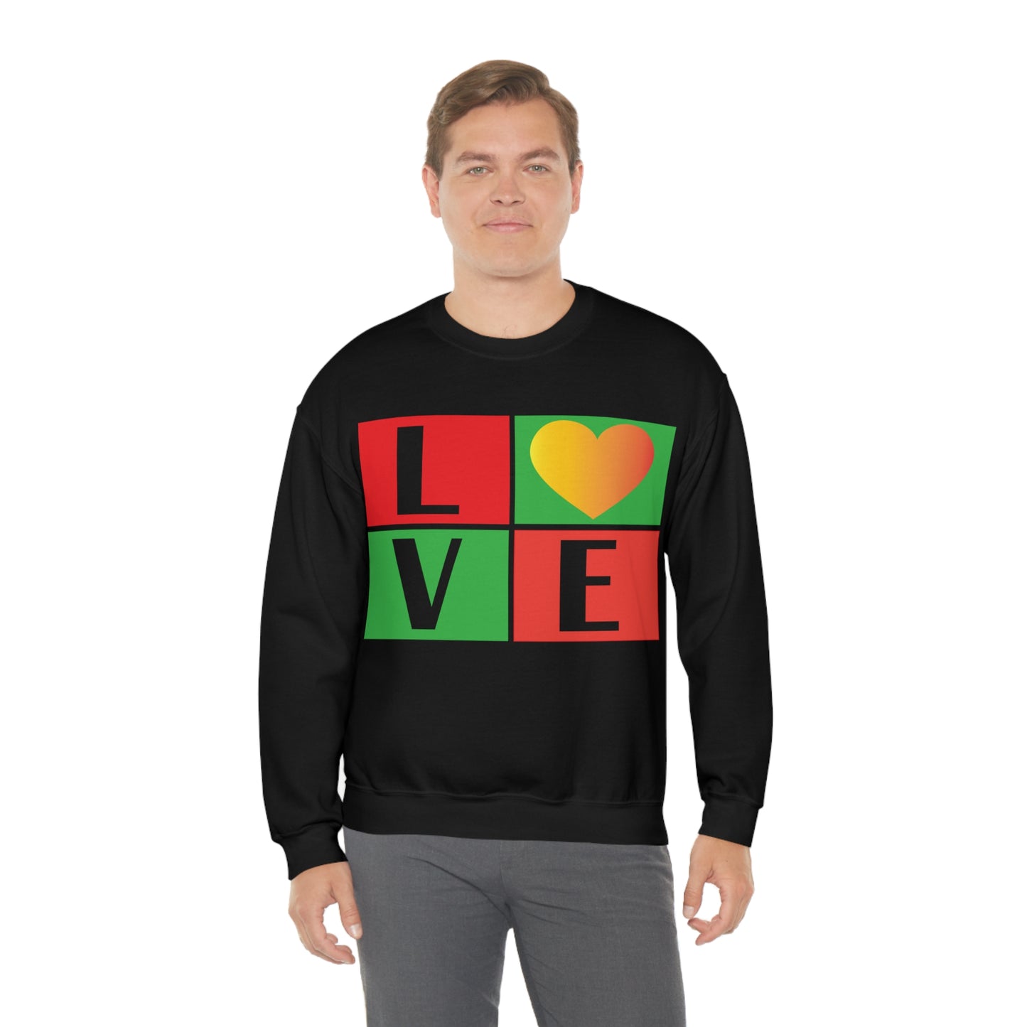 Love Squares Crewneck Sweatshirt