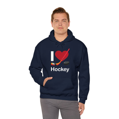 I love hockey Hoodie