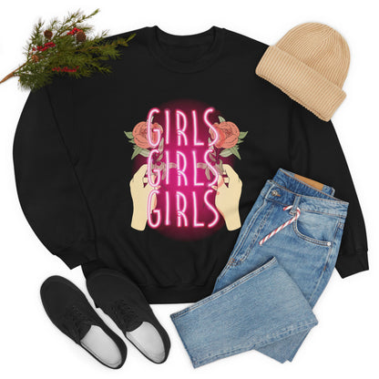 Girls Girls Girls Crewneck Sweatshirt