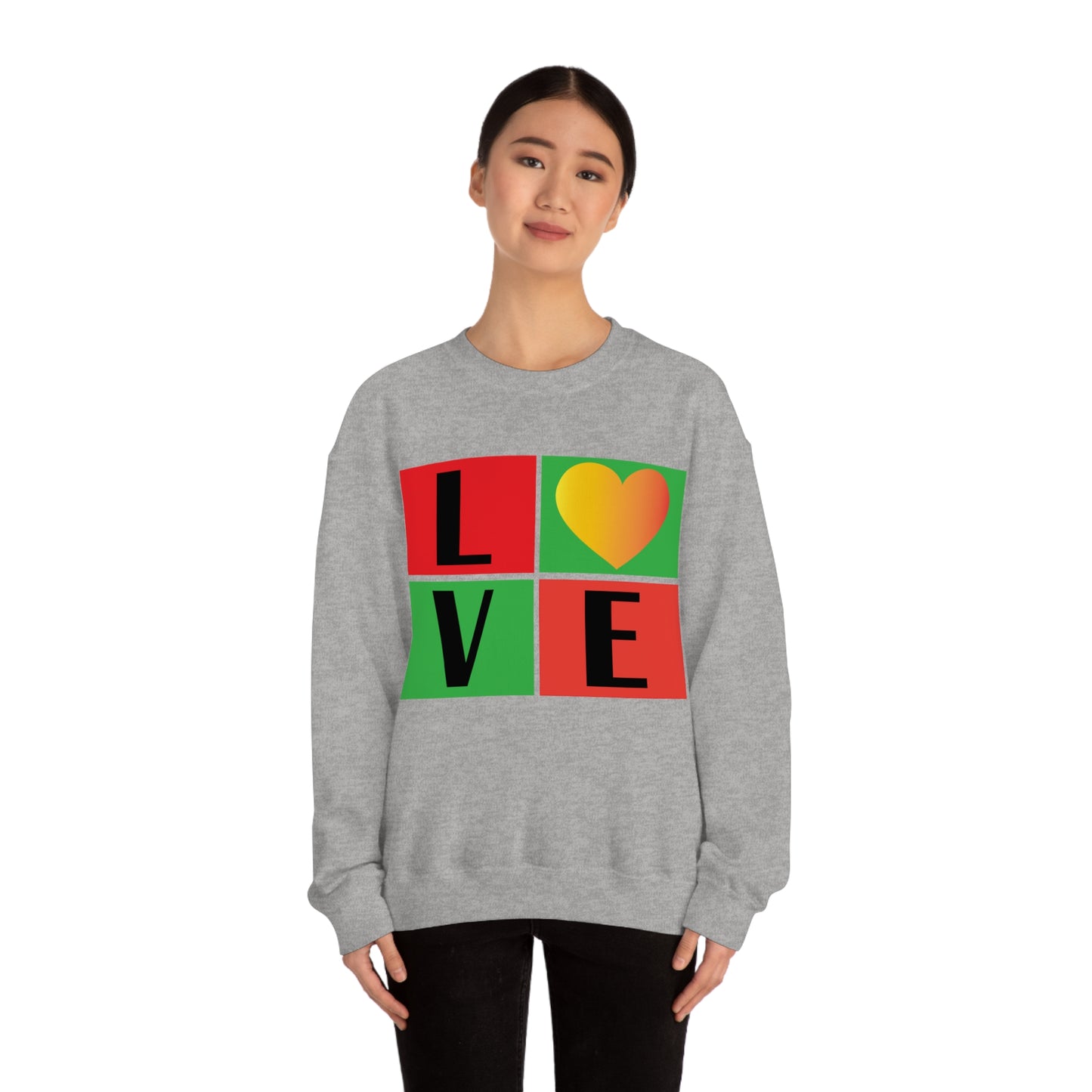 Love Squares Crewneck Sweatshirt