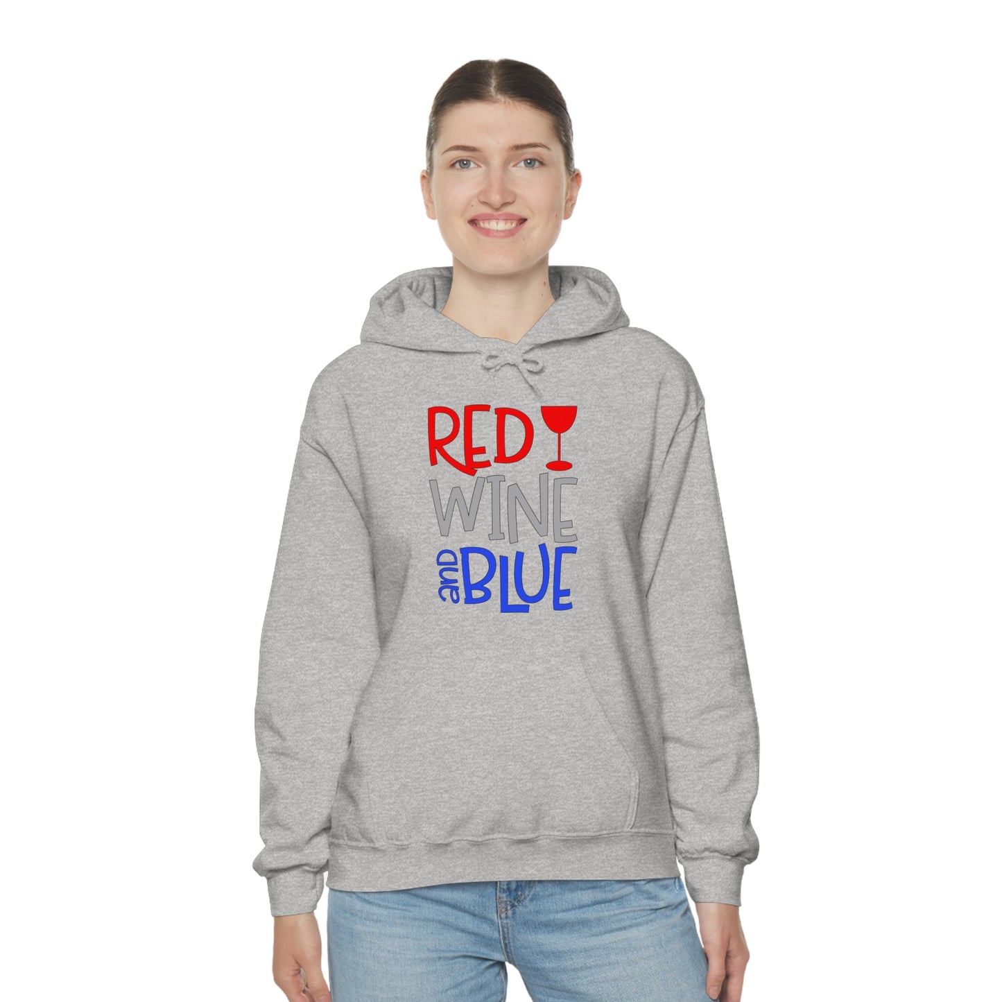 Red Wine Blue Hoodie