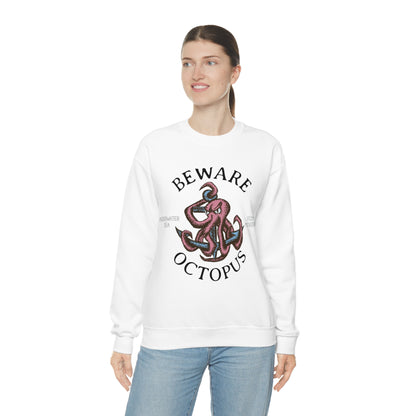 Beware Octopus Crewneck Sweatshirt