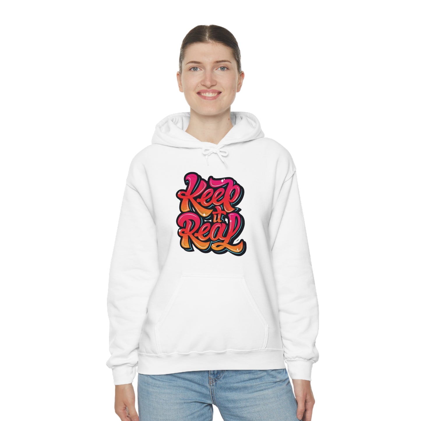 Keep it real colorful graffiti logo Hoodie