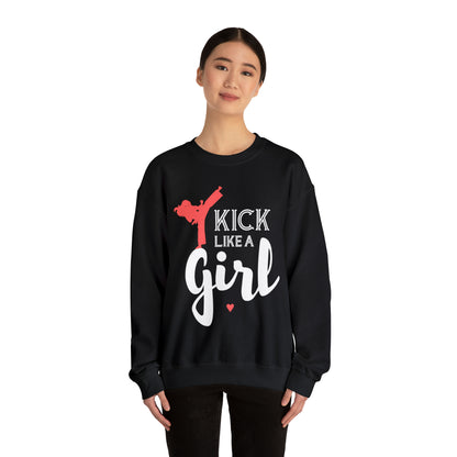 Kick Like A Girl Crewneck Sweatshirt