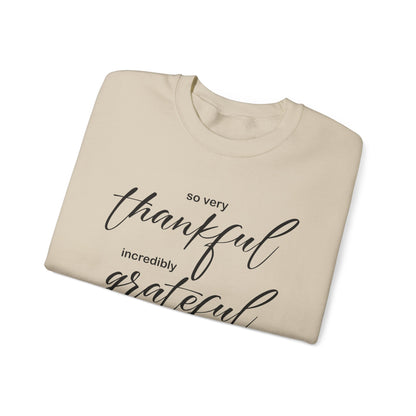 Thankful-Grateful-blessed Crewneck Sweatshirt