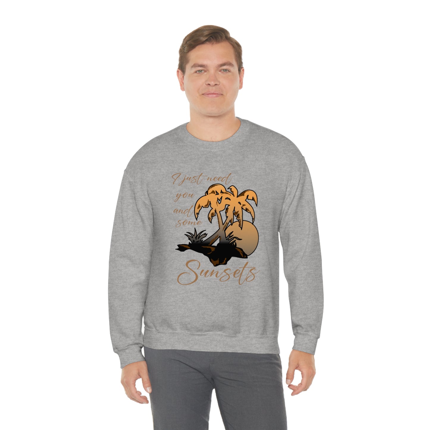 Just You and Some Sunsets Crewneck Sweatshirt