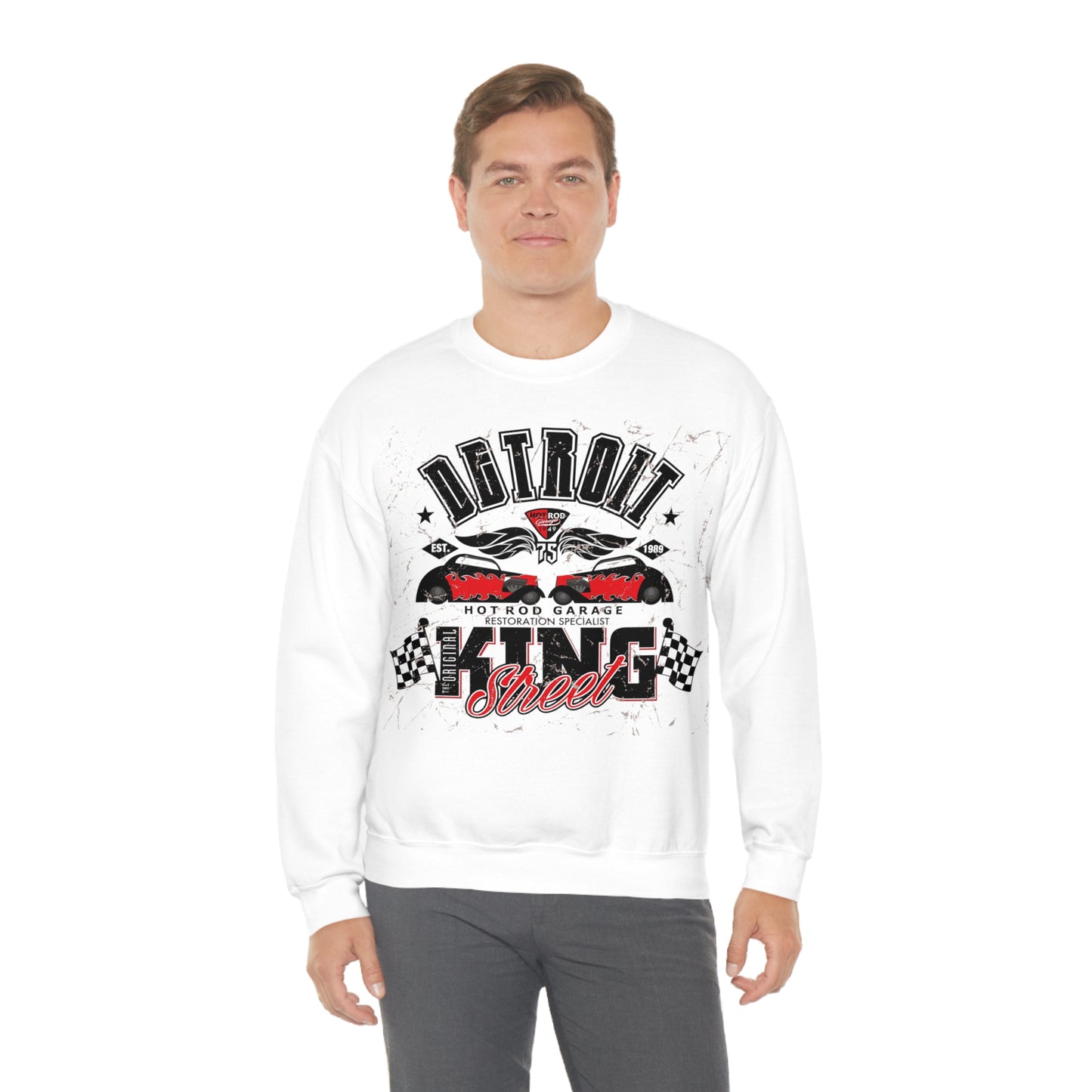 Detroit Street King Crewneck Sweatshirt