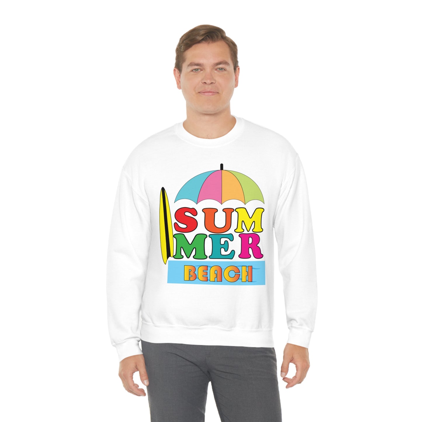 Summer Beach Crewneck Sweatshirt