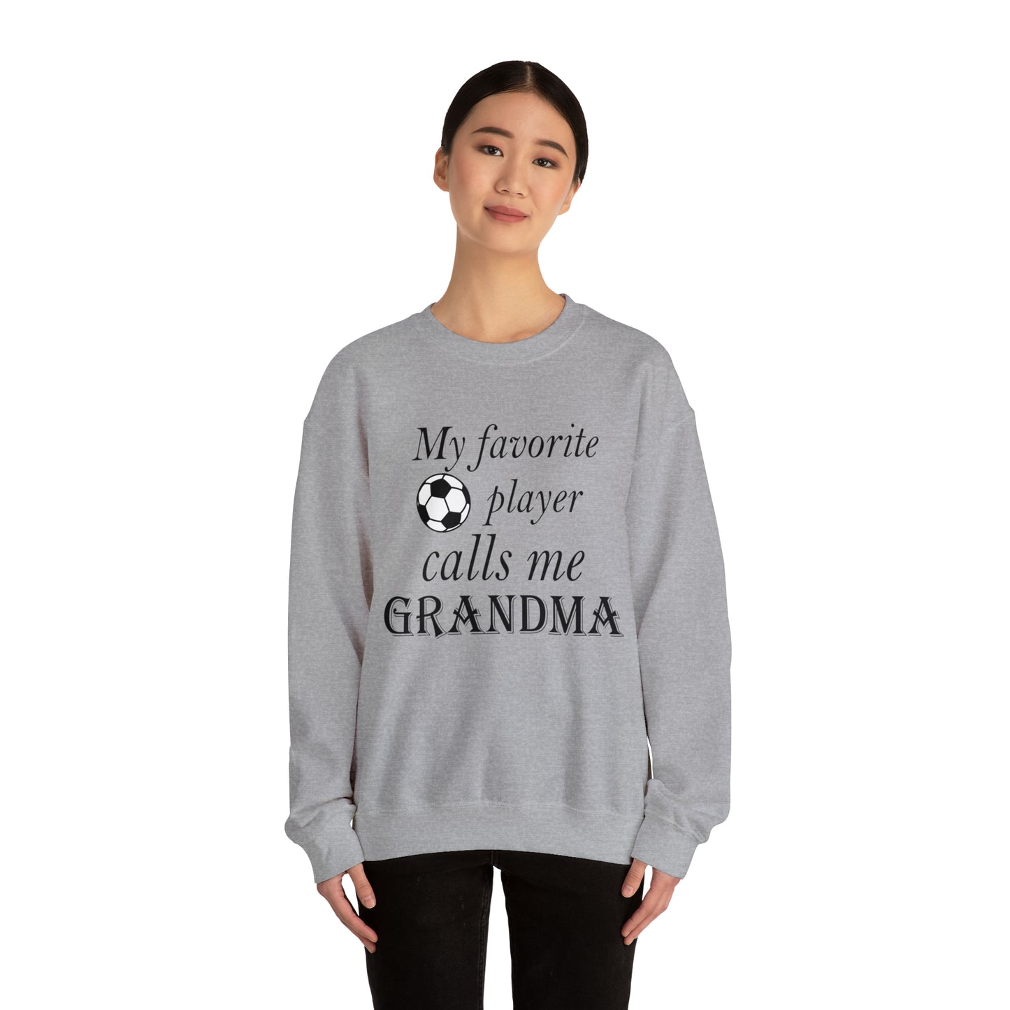 Grandma Favorite Soccer Player Crewneck Sweatshirt