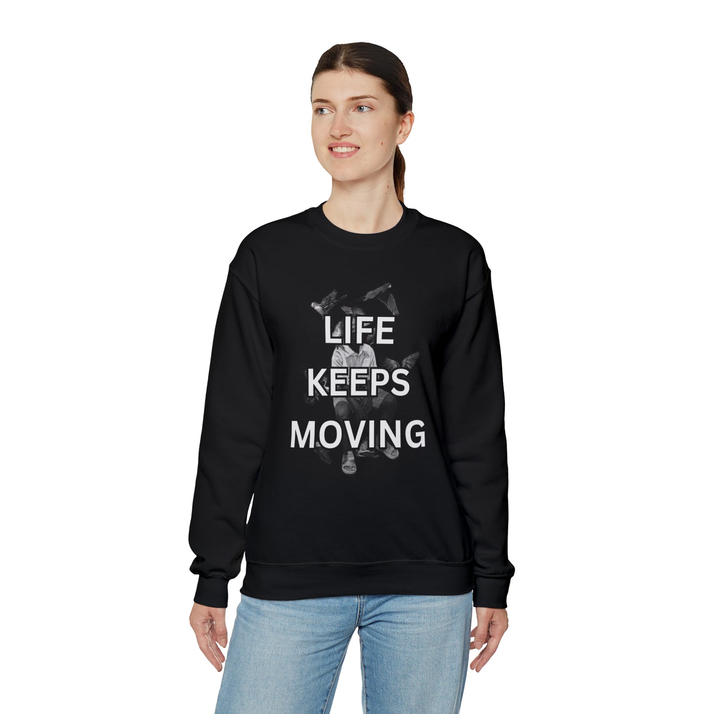 Life Keeps Moving Crewneck Sweatshirt