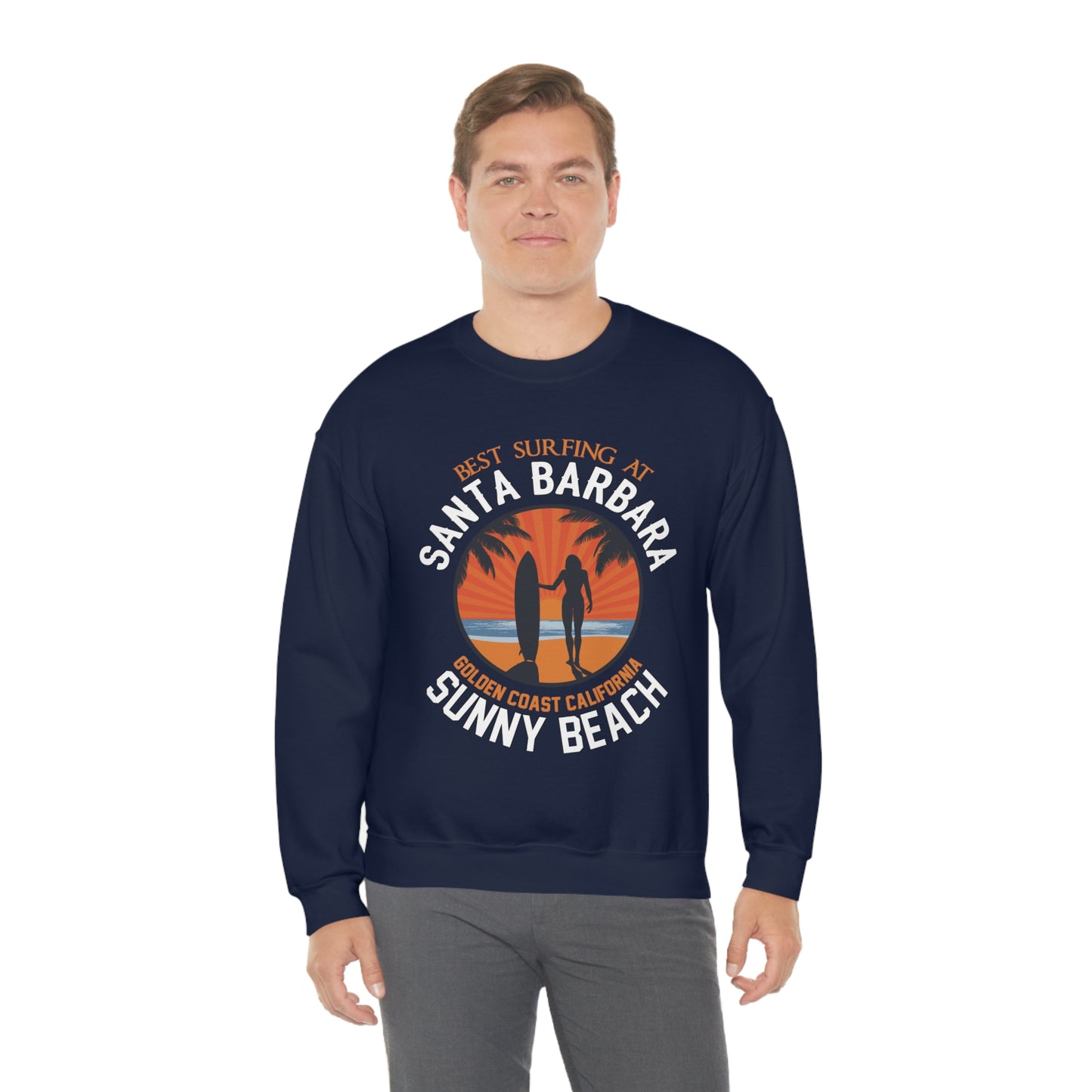 Santa Barbara sunny beach Crewneck Sweatshirt