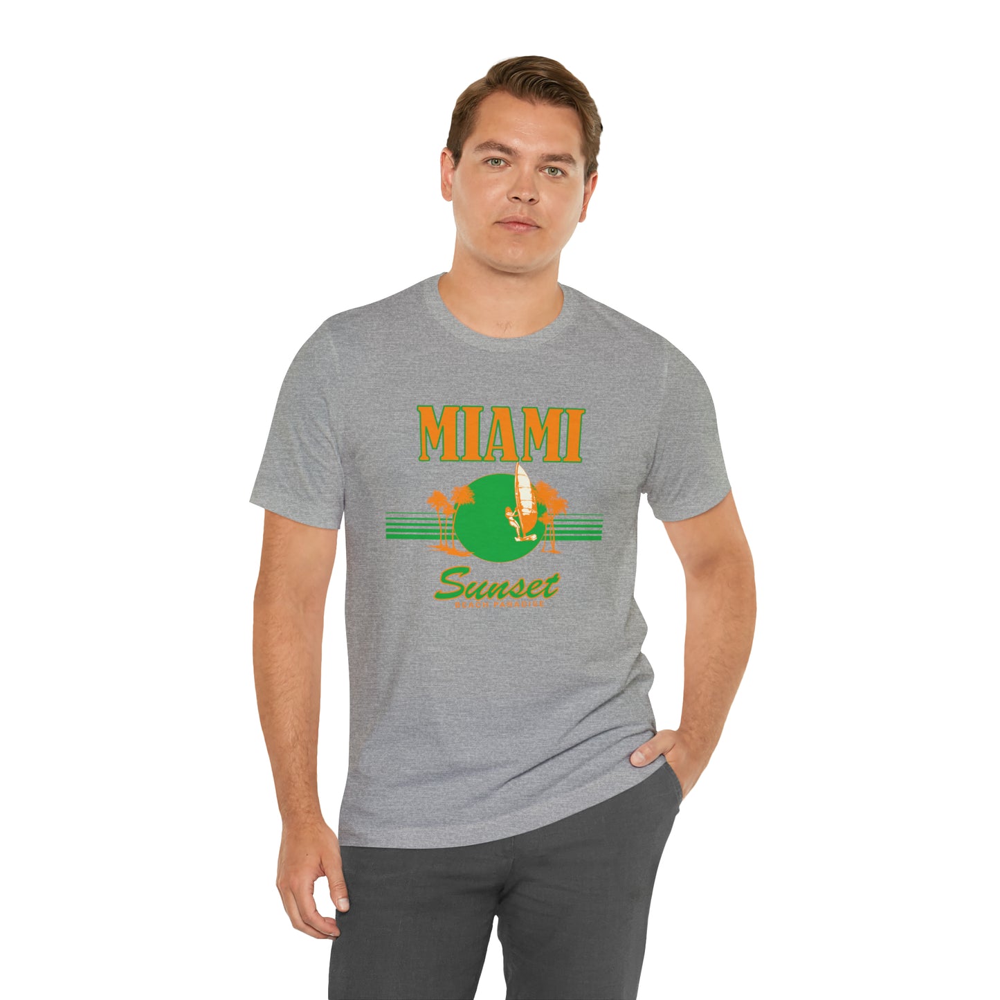 Miami Sunset Beach Paradise T-Shirt