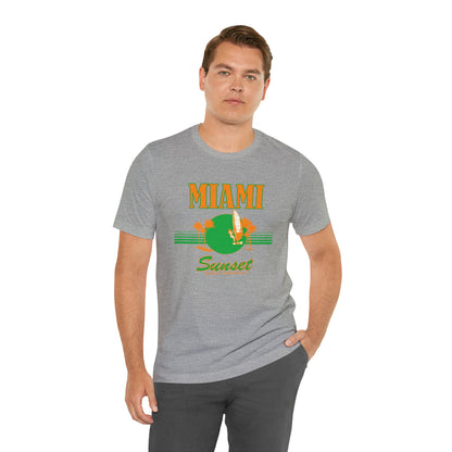 Miami Sunset Beach Paradise T-Shirt