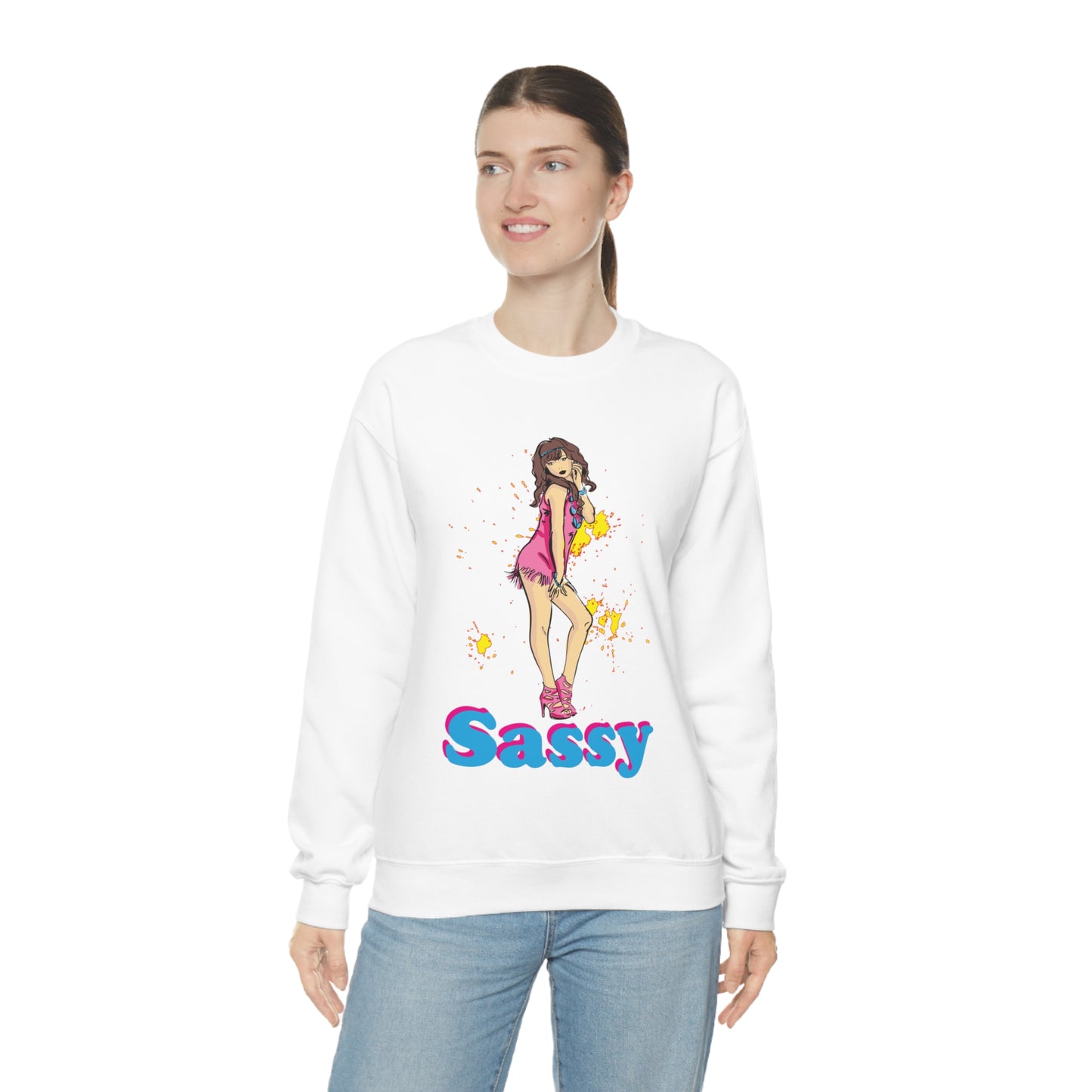 Sassy_girl Crewneck Sweatshirt