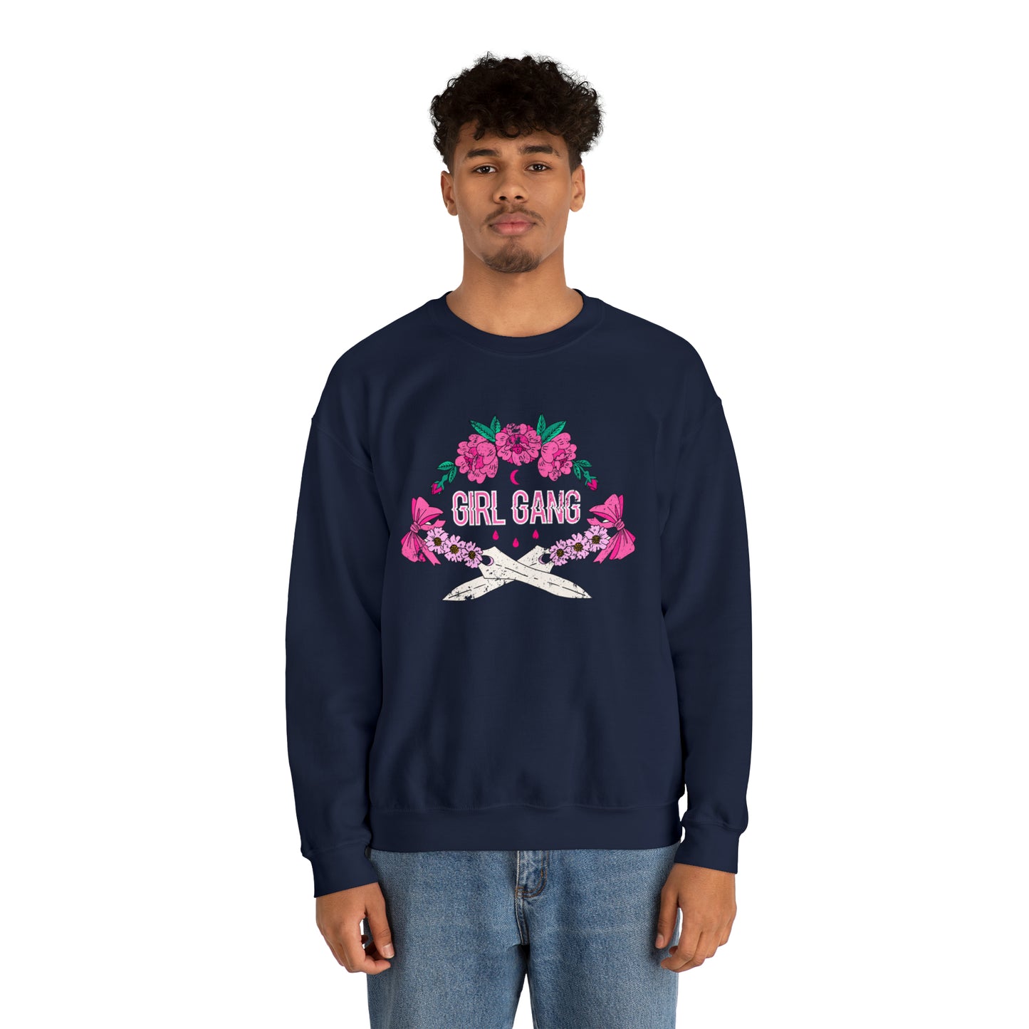 Girl Gang Beauty and Dangerous Crewneck Sweatshirt