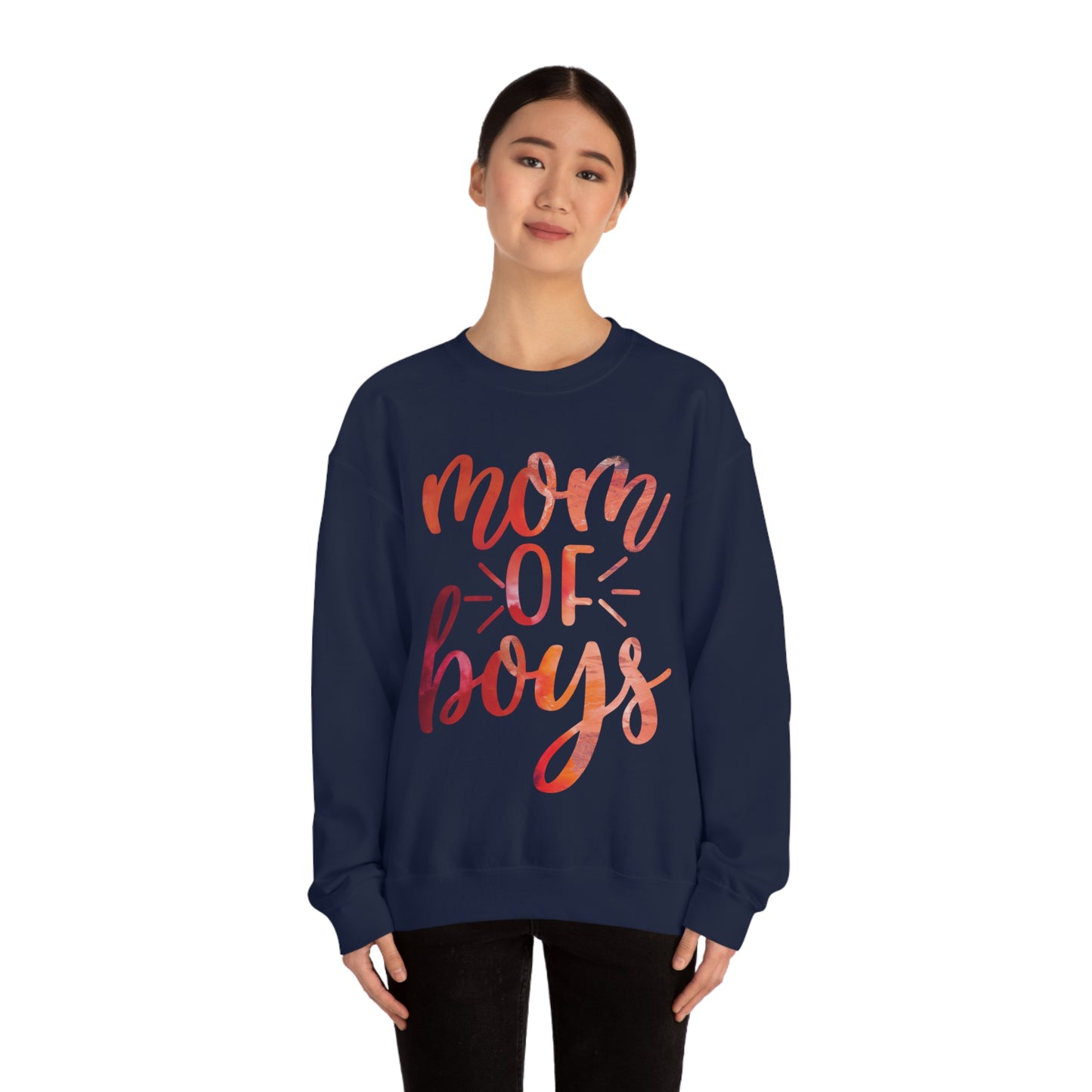 mom of boys Crewneck Sweatshirt