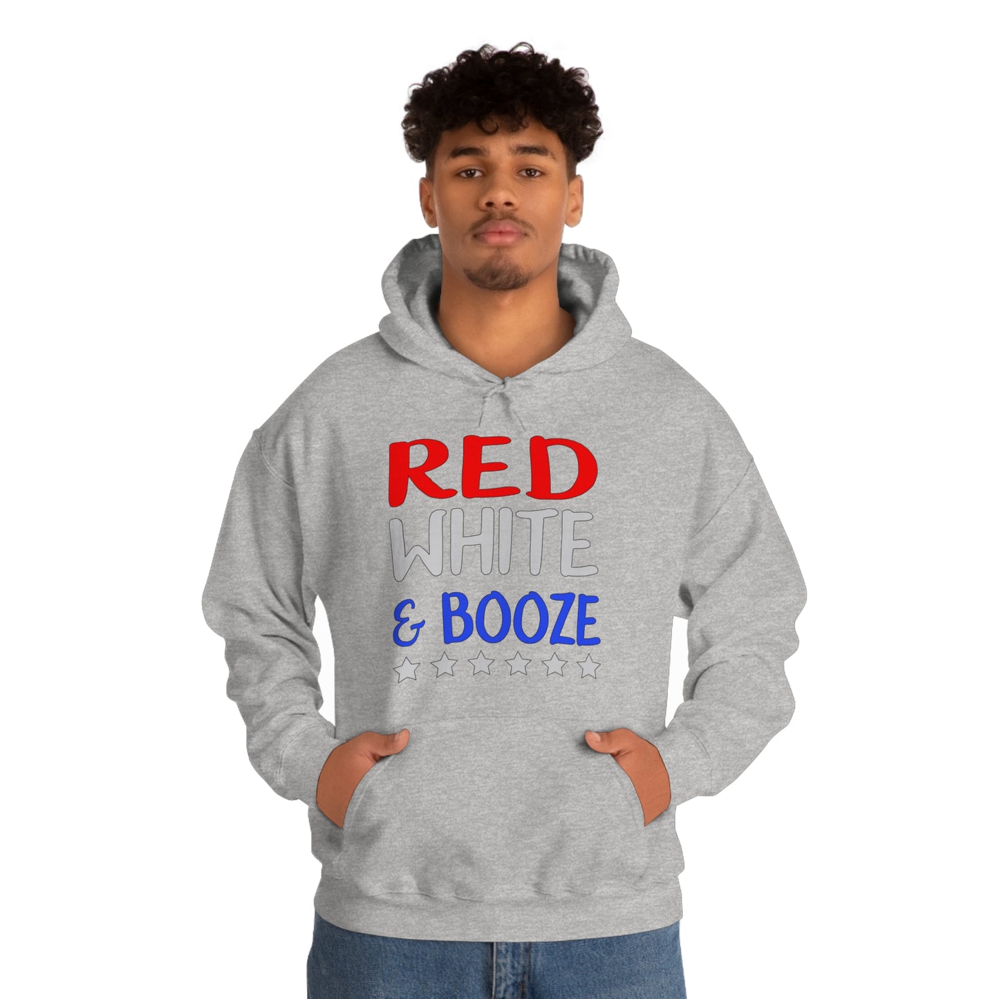 Red  White Booze Hoodie