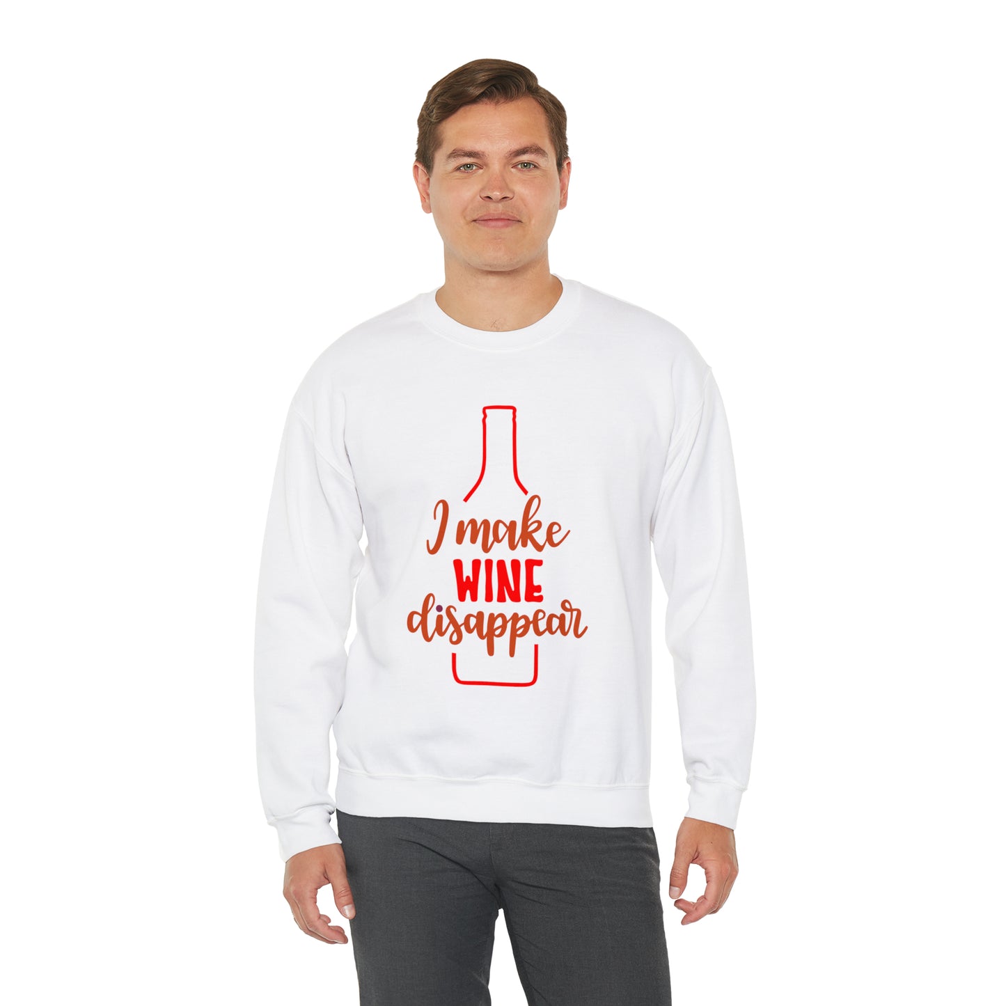 I_make_wine_disappear Crewneck Sweatshirt