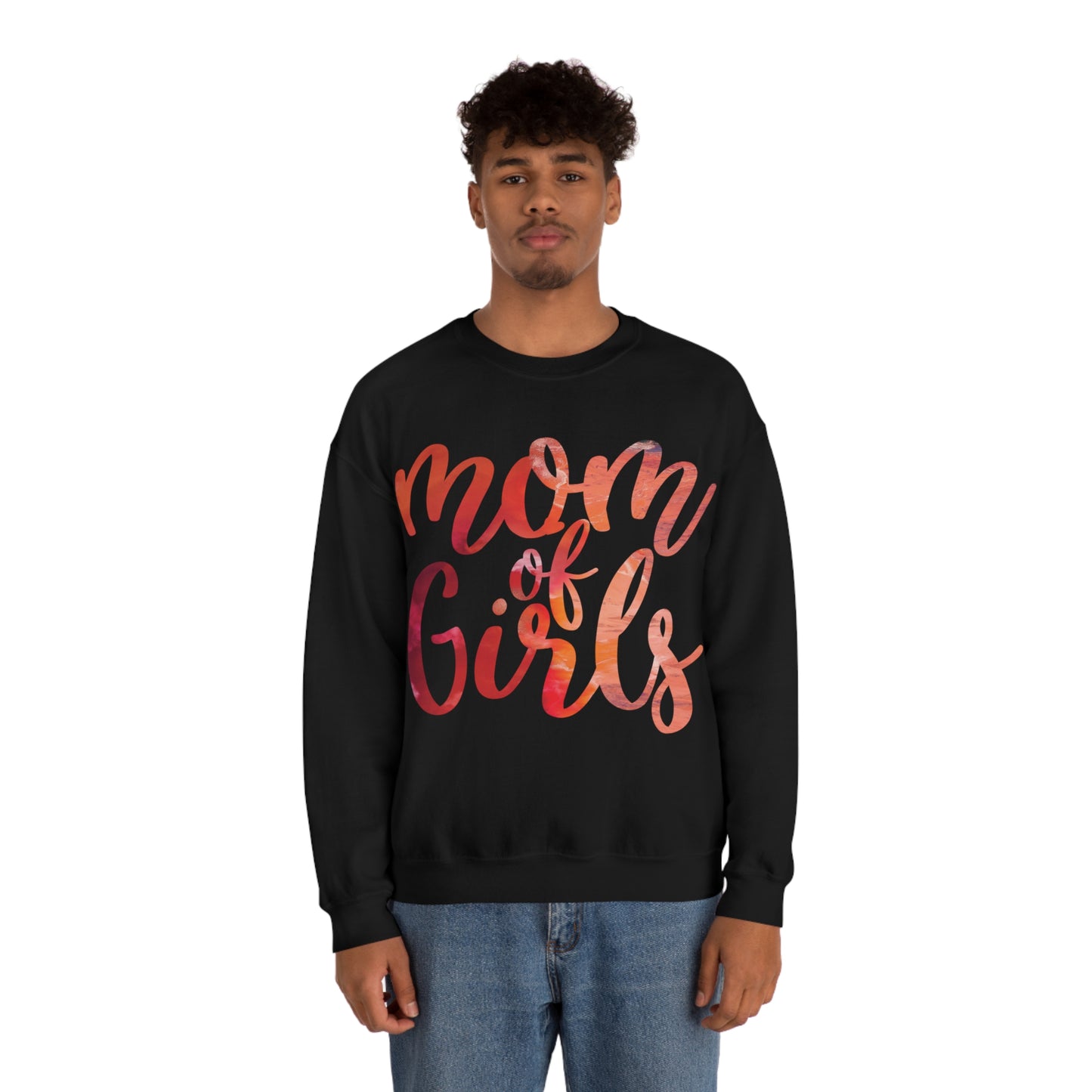 mom of girls Crewneck Sweatshirt