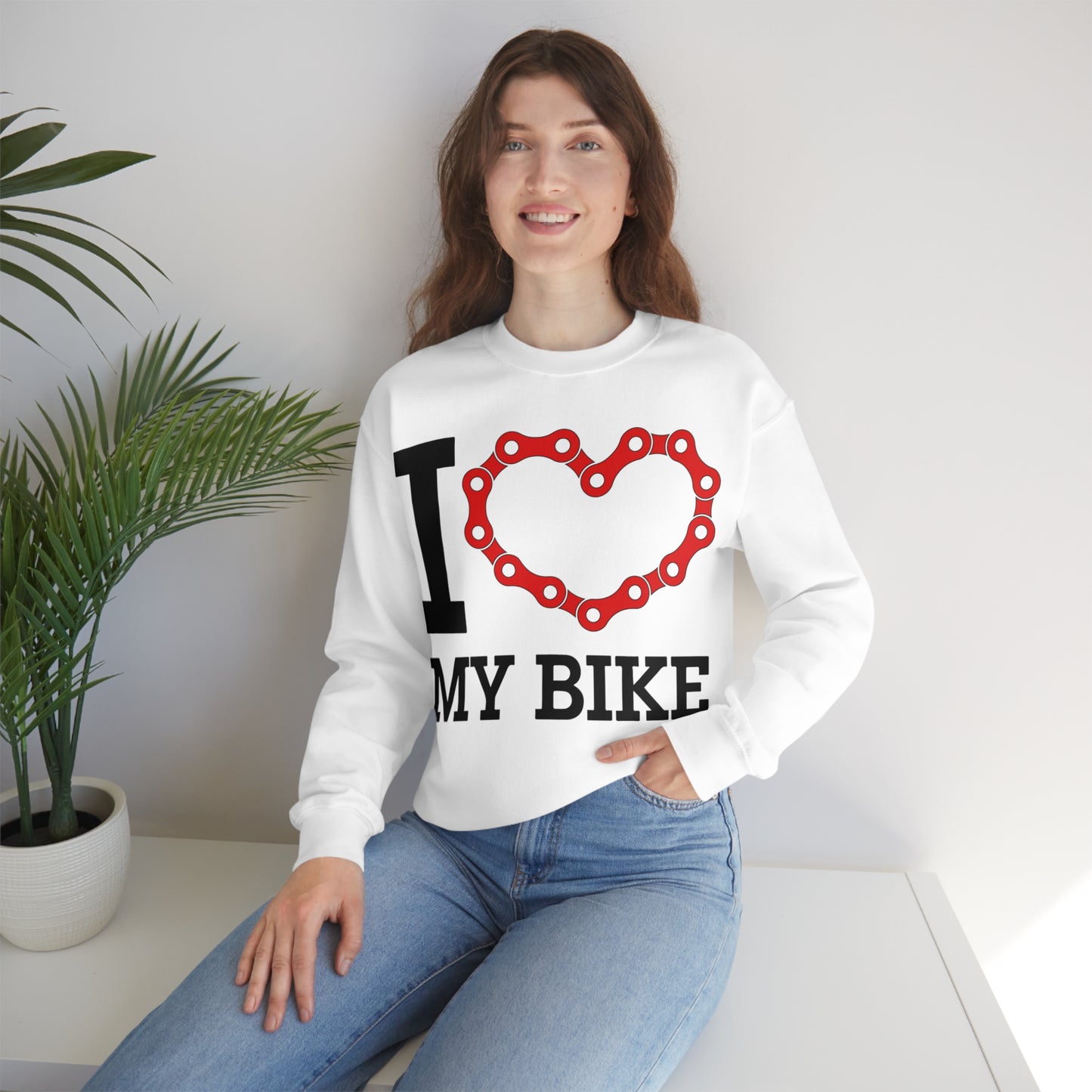 I love my bike Crewneck Sweatshirt