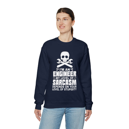 My level of sarcasm depends on you Crewneck Sweatshirt