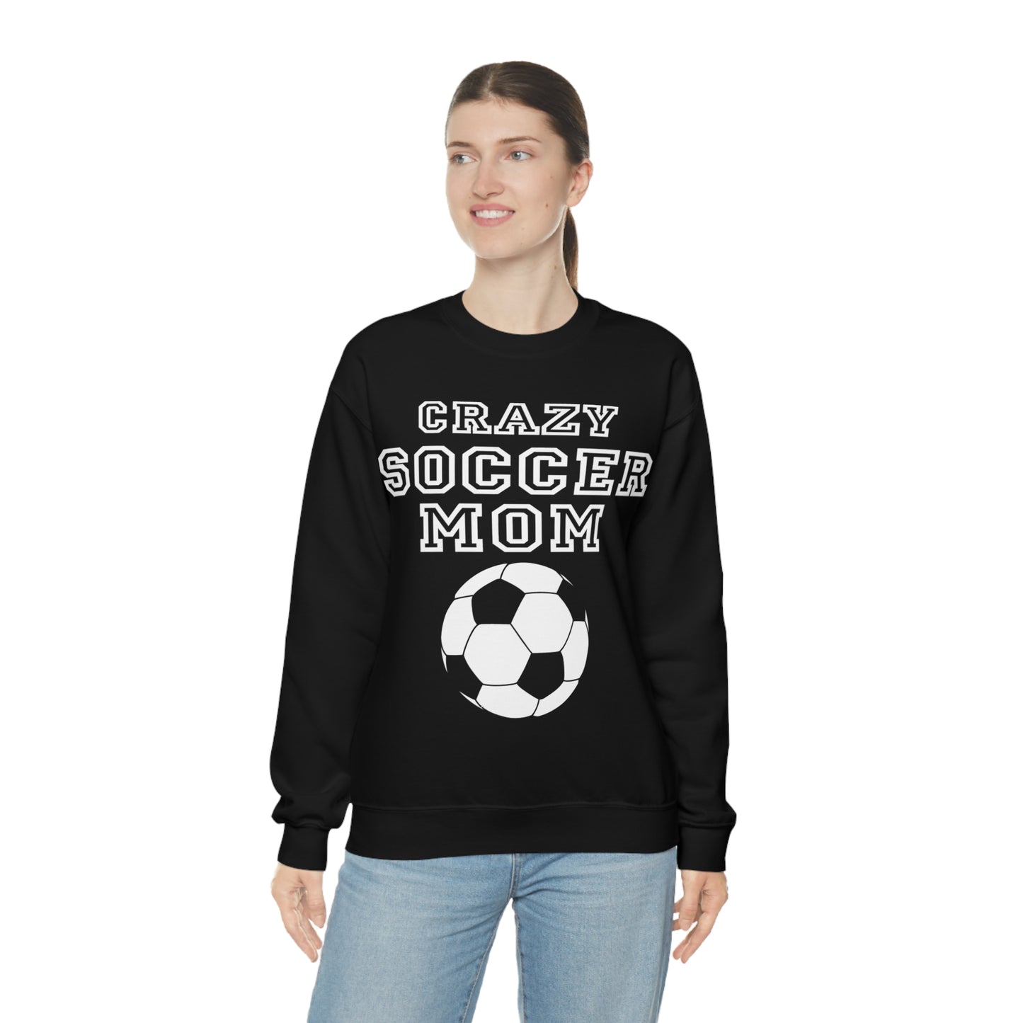 Crazy soccer mom Crewneck Sweatshirt