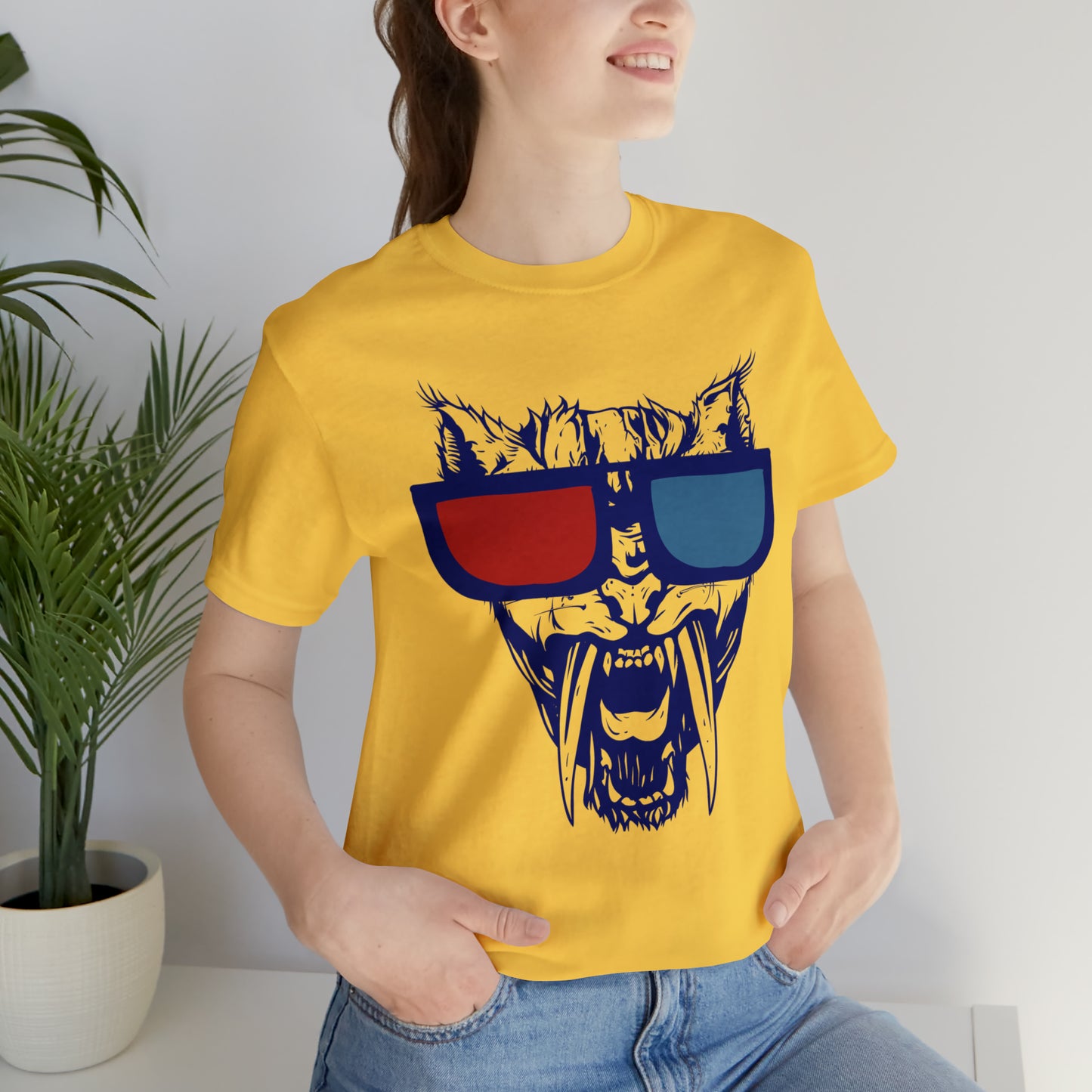 3D Glasses Tiger T-Shirt