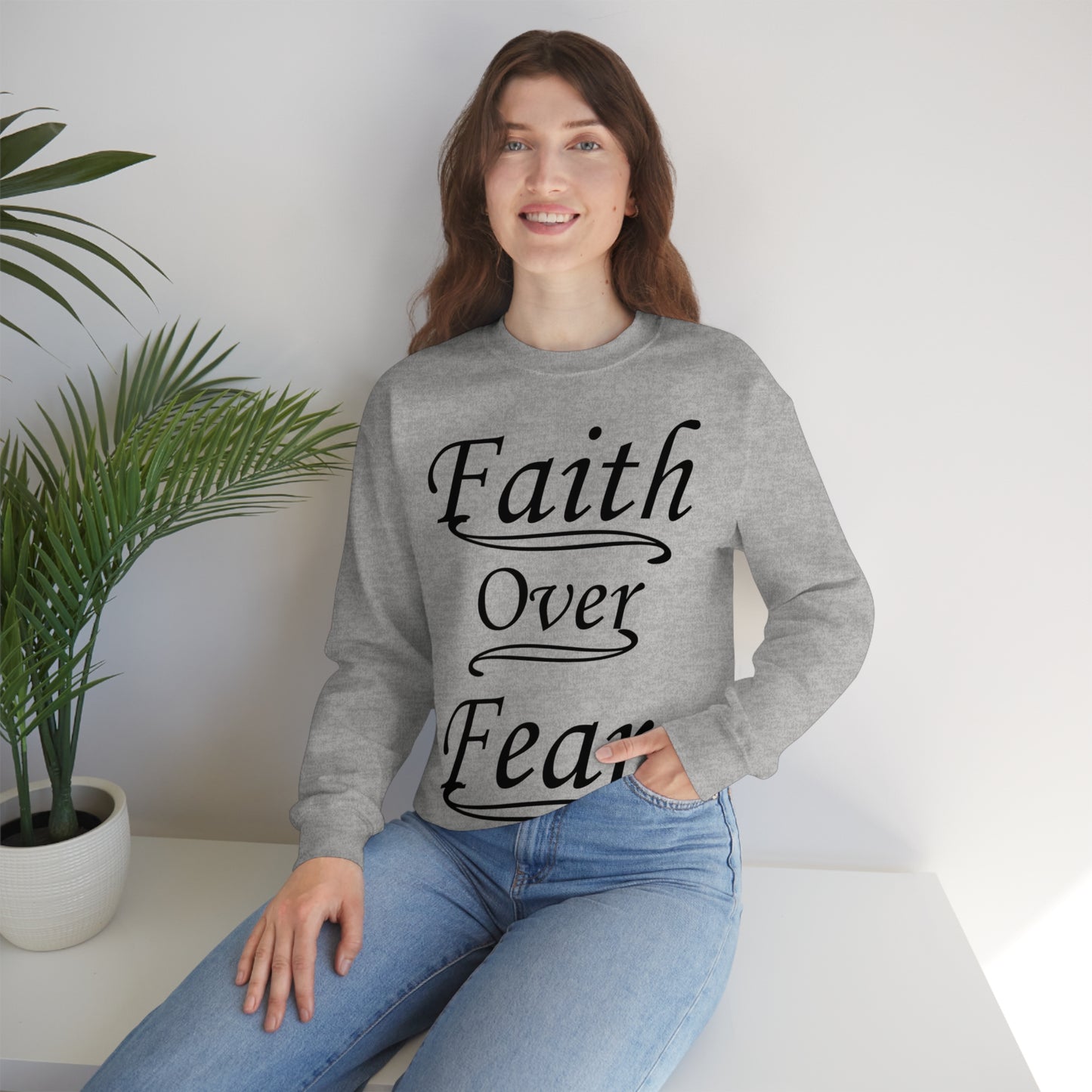 Faith Over Fear Crewneck Sweatshirt