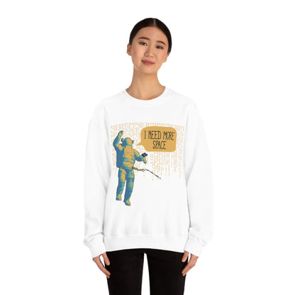 I need more_Space Crewneck Sweatshirt