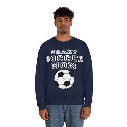 Crazy soccer mom Crewneck Sweatshirt