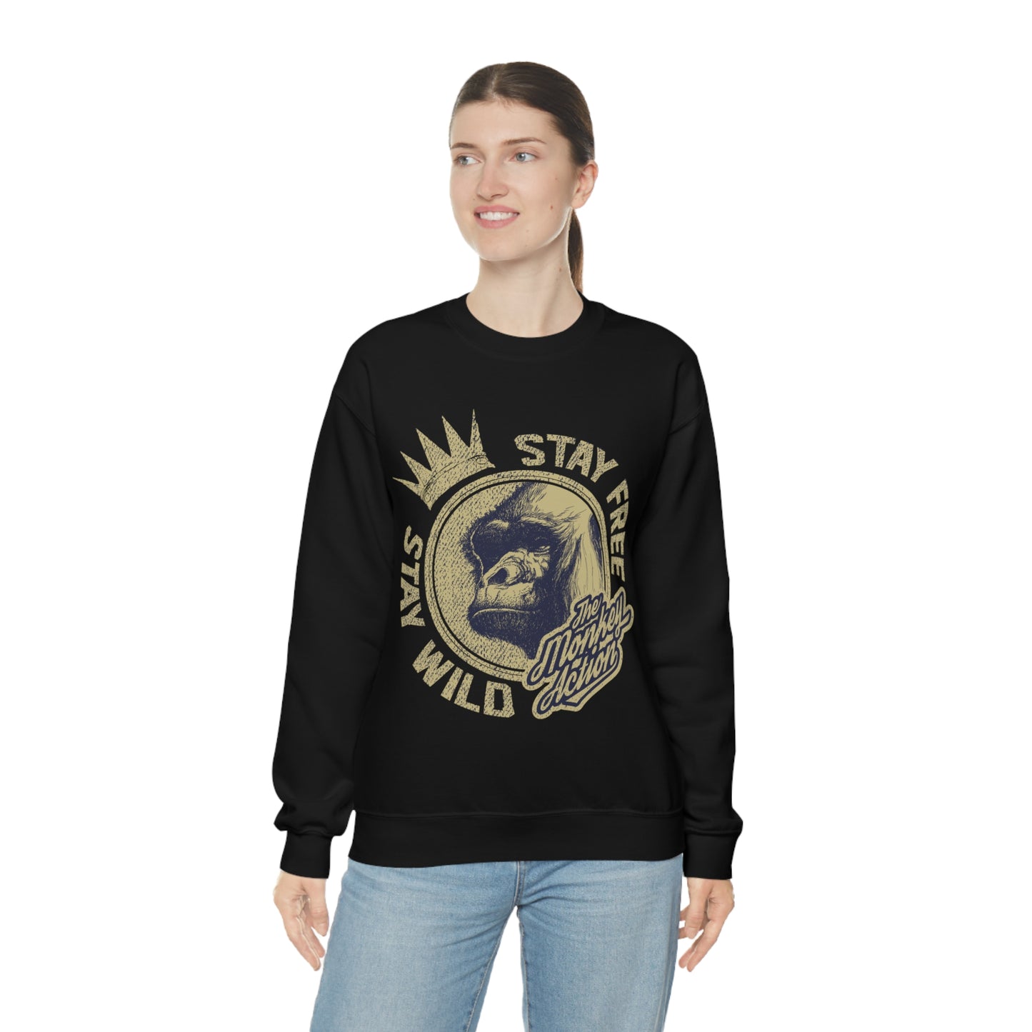 Stay free stay wild Crewneck Sweatshirt