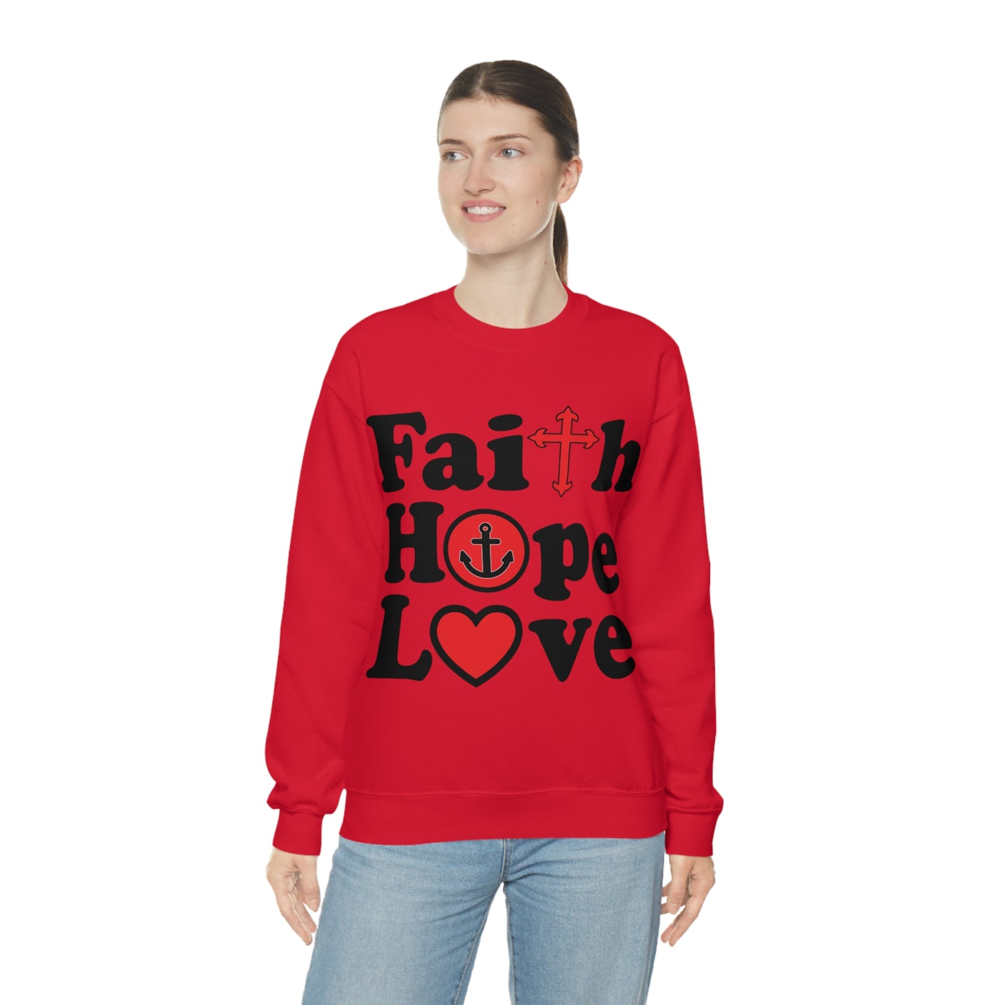 Faith Hope Love Crewneck Sweatshirt