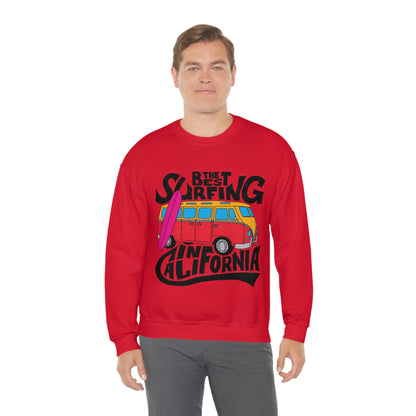 Best Surfing in California Crewneck Sweatshirt