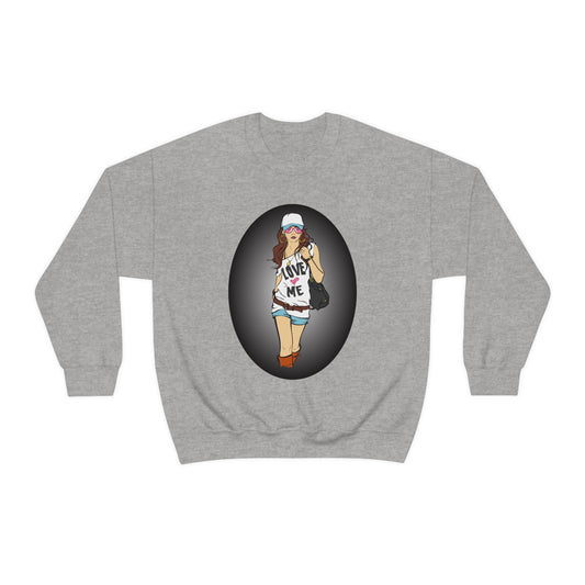 Love Me Lady Crewneck Sweatshirt