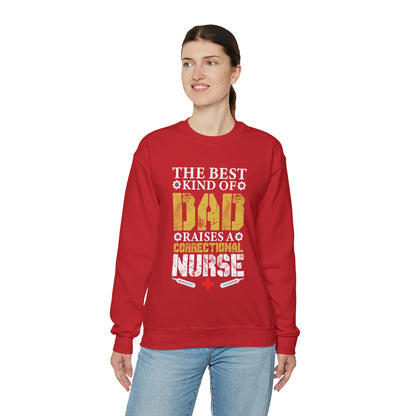 The best kind of dad raises a nurse Crewneck Sweatshirt