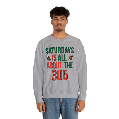 Saturdays is all about the 305 Crewneck Sweatshirt