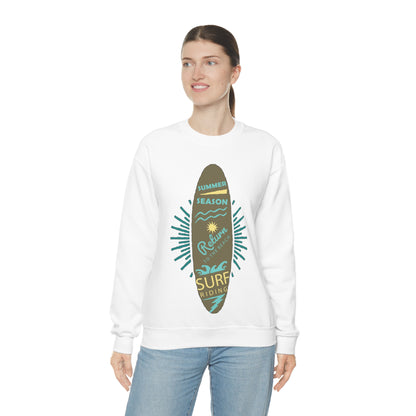 Surf Riding Summer Crewneck Sweatshirt