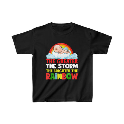 The greater storm the brighter the rainbow