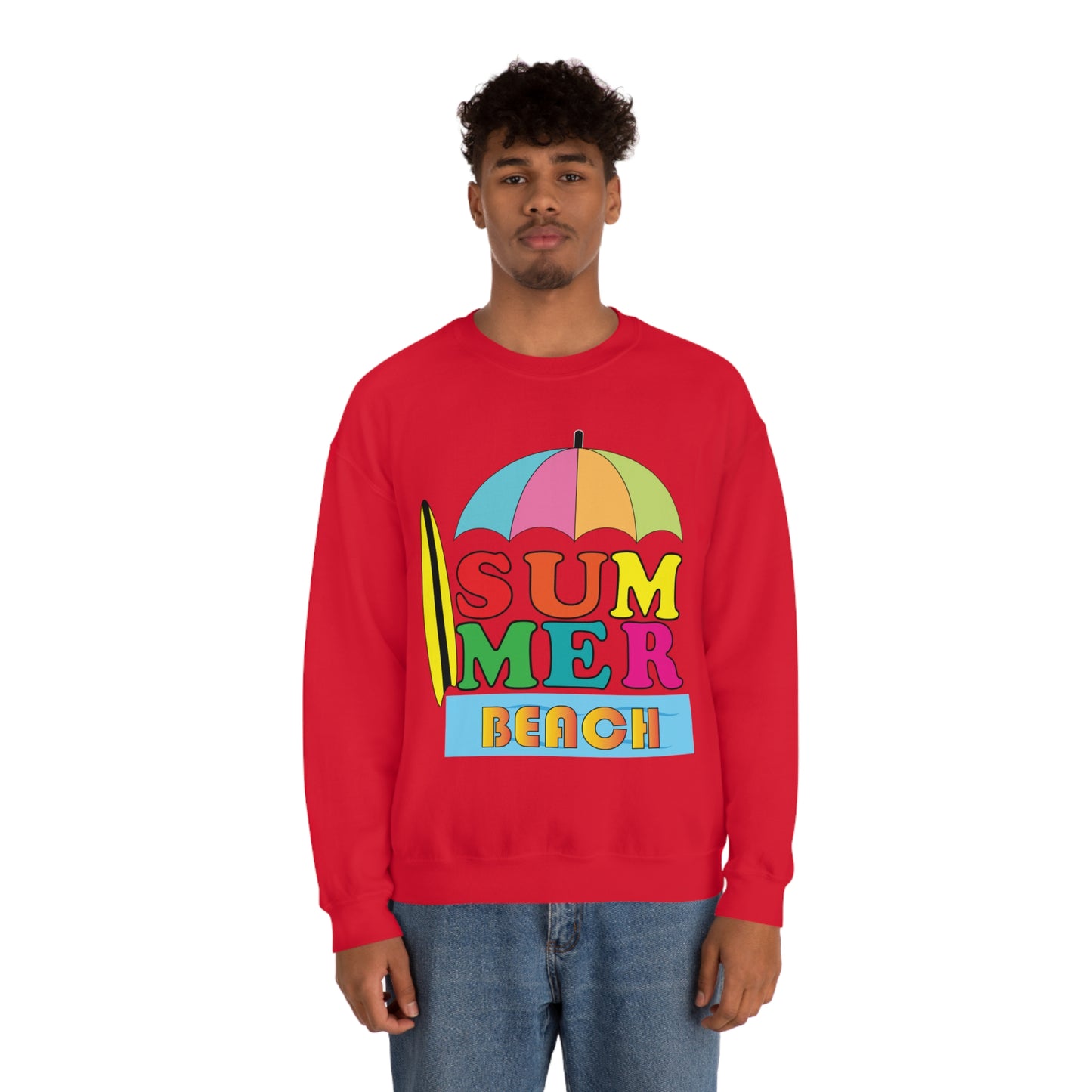 Summer Beach Crewneck Sweatshirt