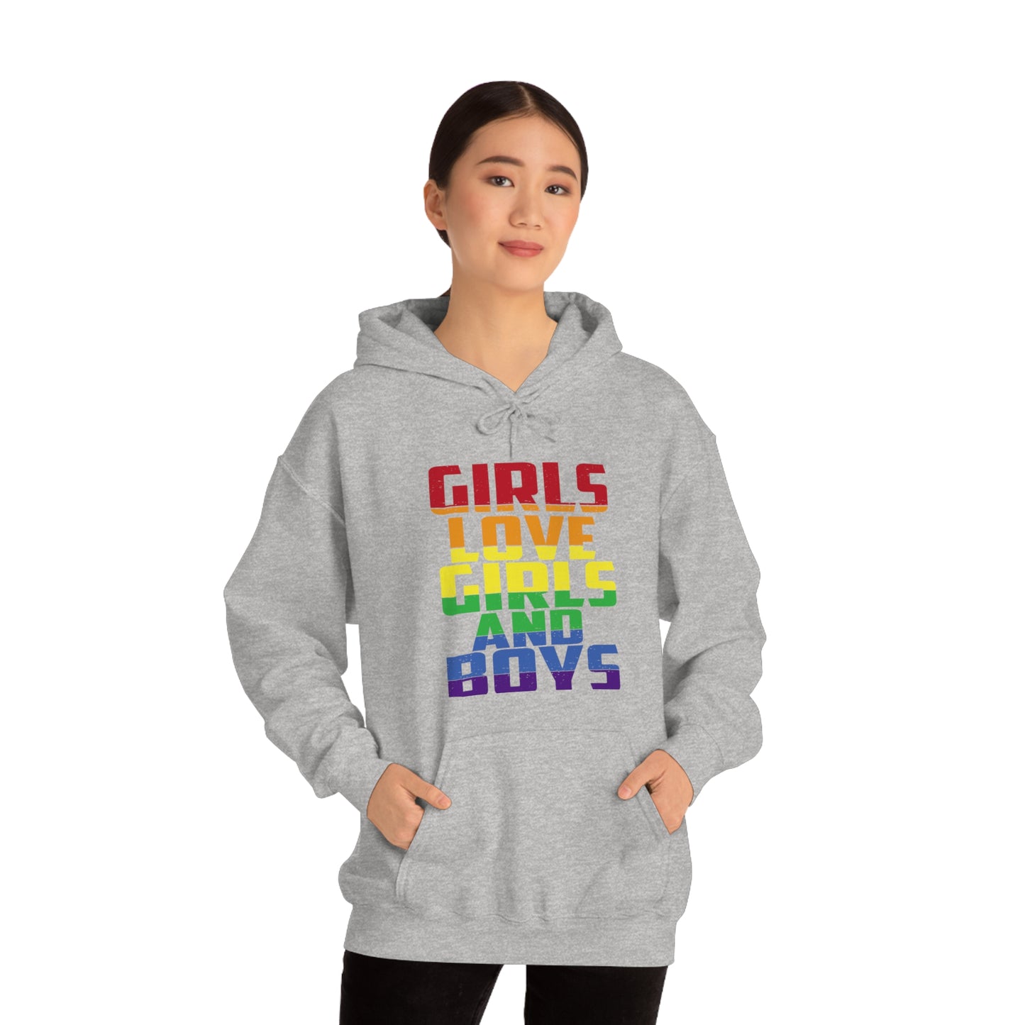 Girls Love Girls and Boys Hoodie