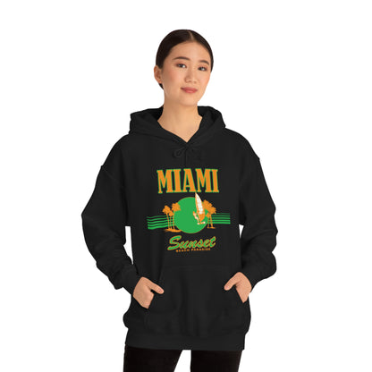 Miami Sunset Beach Paradise Hoodie