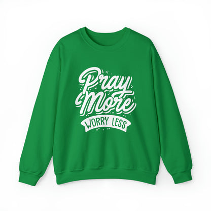 Pray more worry less Crewneck Sweatshirt